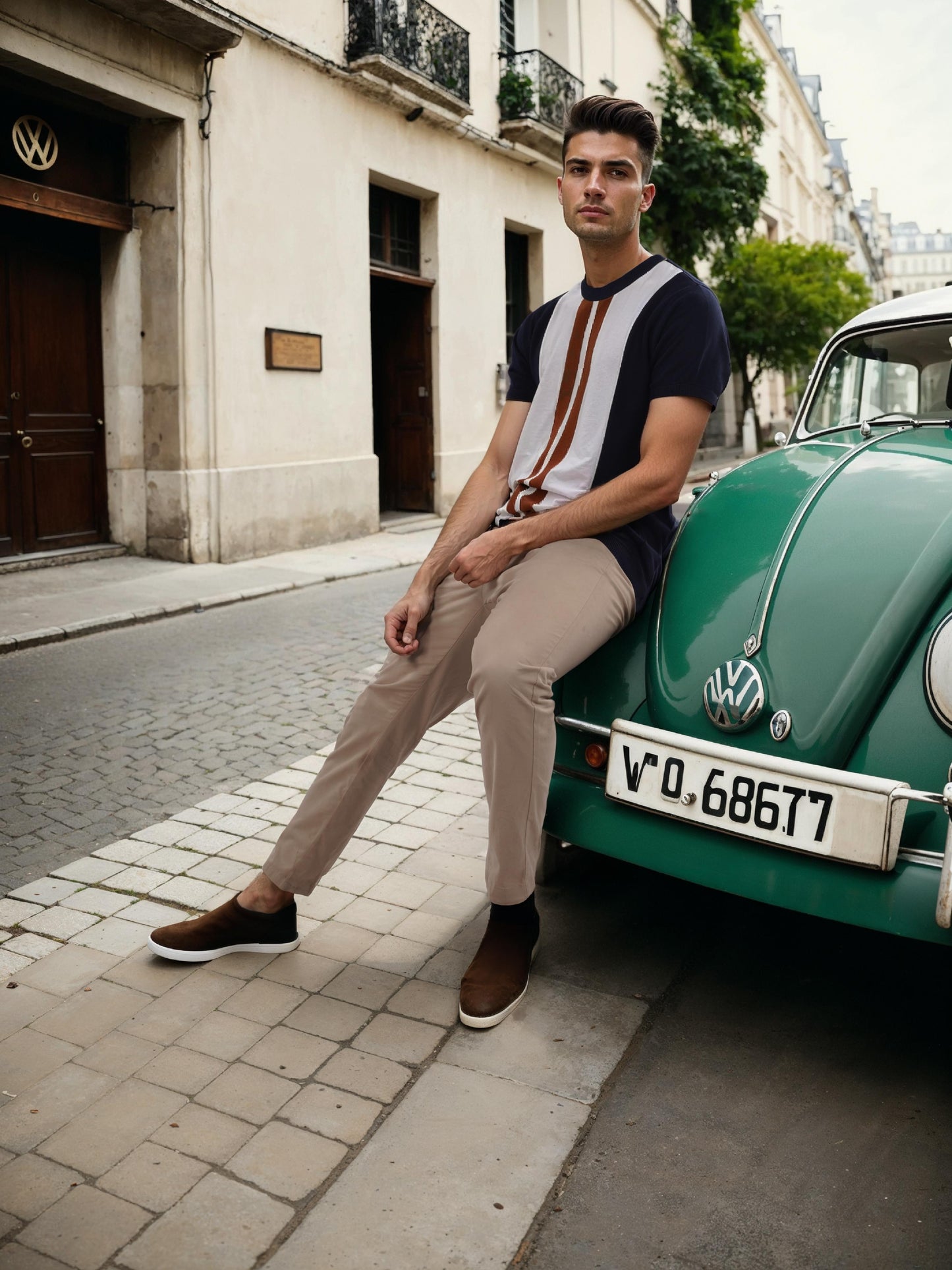 Celio* Colourblock Regular Fit Cotton Navy Blue T-Shirt