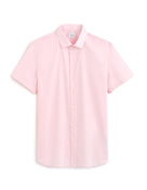 Slim Fit Poly-Cotton Solid Spread collar Shirts