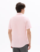 Slim Fit Poly-Cotton Solid Spread collar Shirts