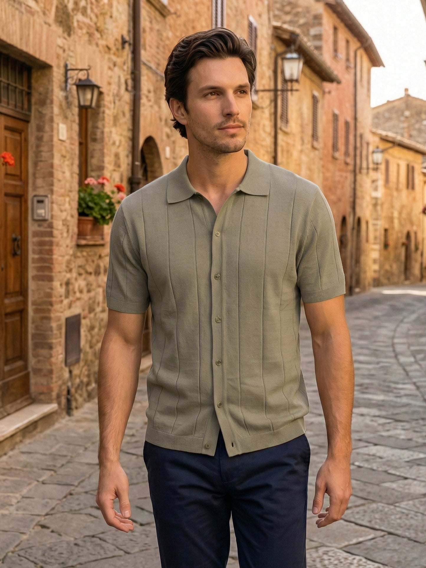 Celio Mens Beige Solid Regular Fit Cotton T-Shirts