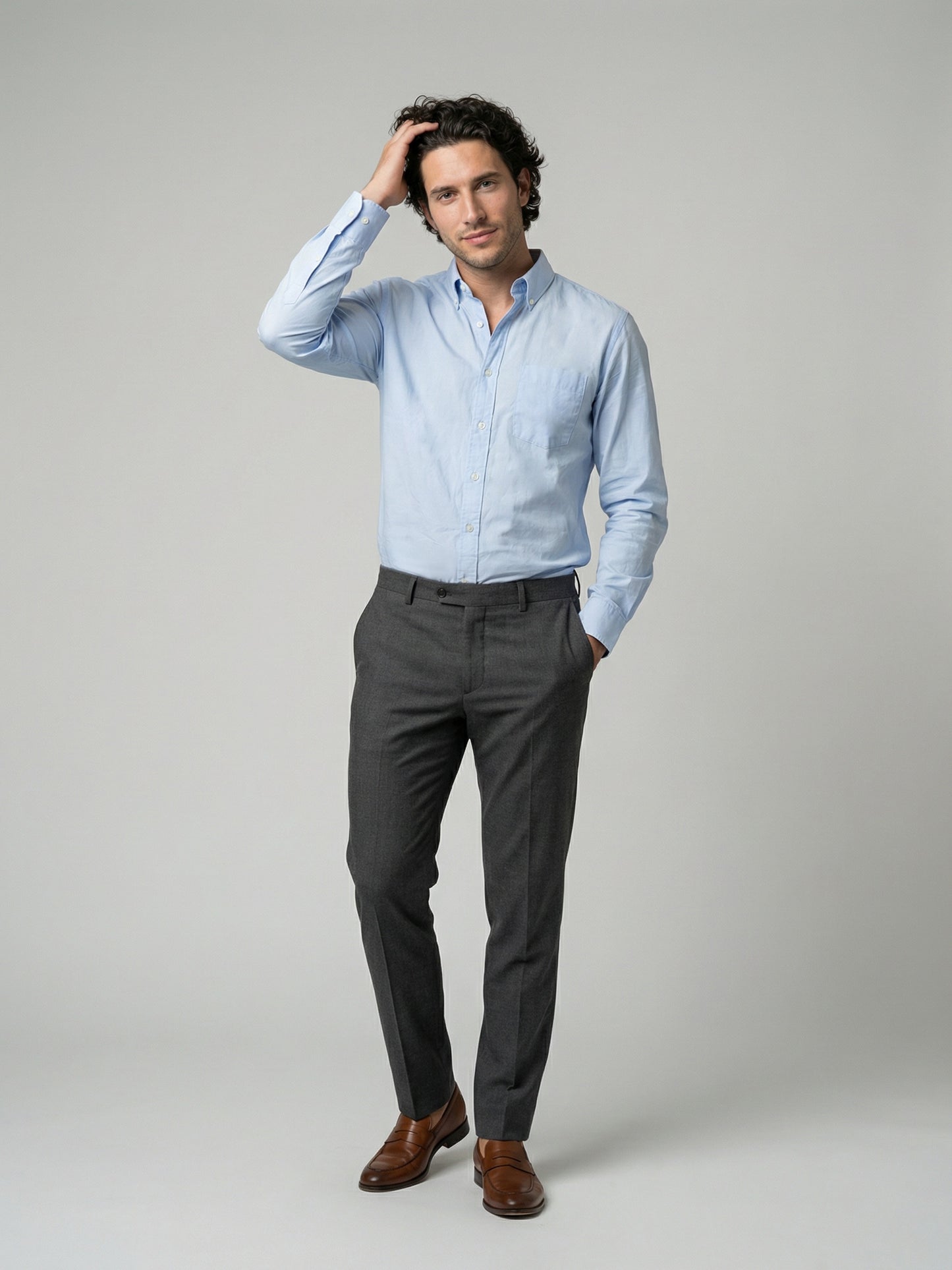 Celio Mens Blue Solid Regular Fit Cotton Shirts