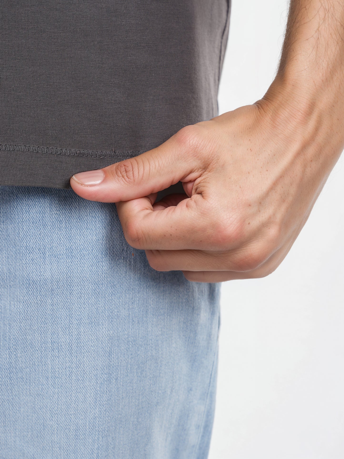 Celio* Printed Loose Fit Cotton Grey T-Shirt