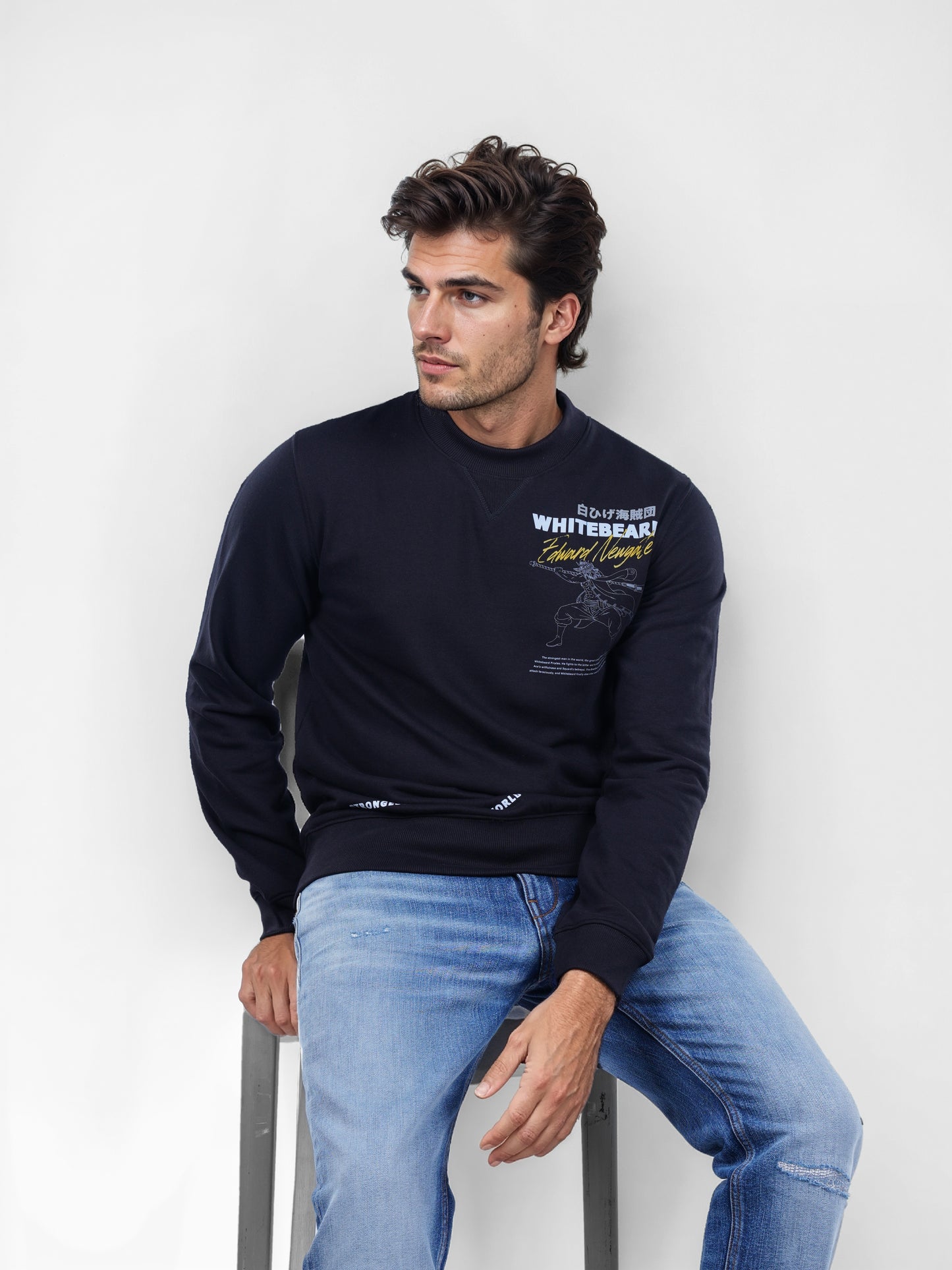 Celio* One Piece Regular Fit Cotton-Poly-Blend Black Sweatshirts