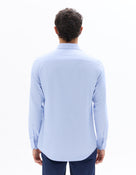 Regular Fit Spread Collar Shirt - Sky Blue