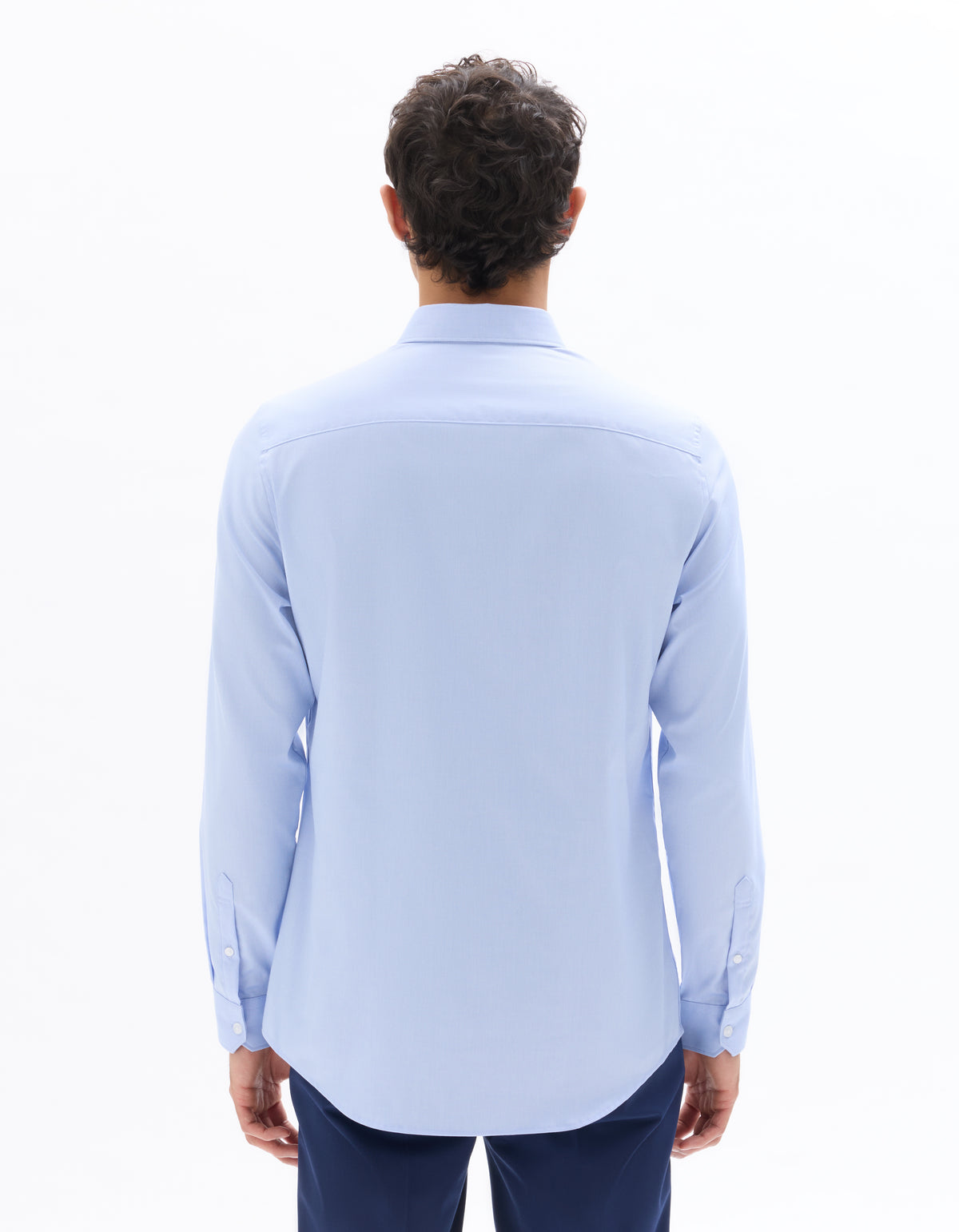Regular Fit Spread Collar Shirt - Sky Blue