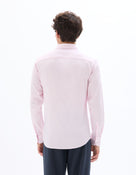 Slim Fit 100% Cotton Formal Shirt - Olive Green