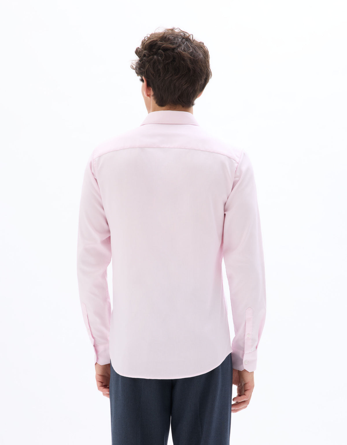 Slim Fit 100% Cotton Formal Shirt - Olive Green
