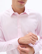 Slim Fit 100% Cotton Formal Shirt - Olive Green