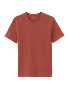 Slim Fit Stretch Cotton Crew Neck T-Shirt - Red