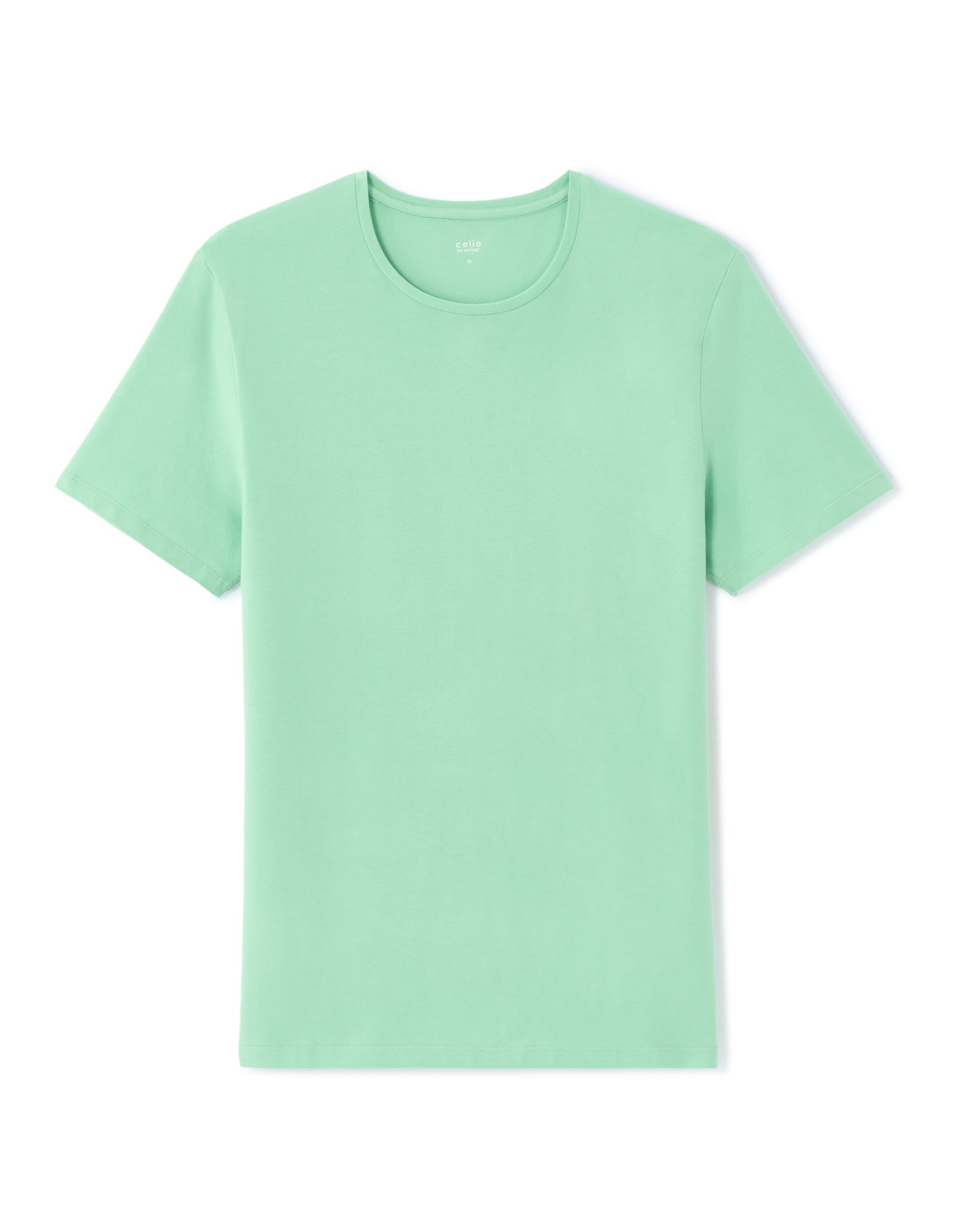 Slim Fit Stretch Cotton T-Shirt - Green