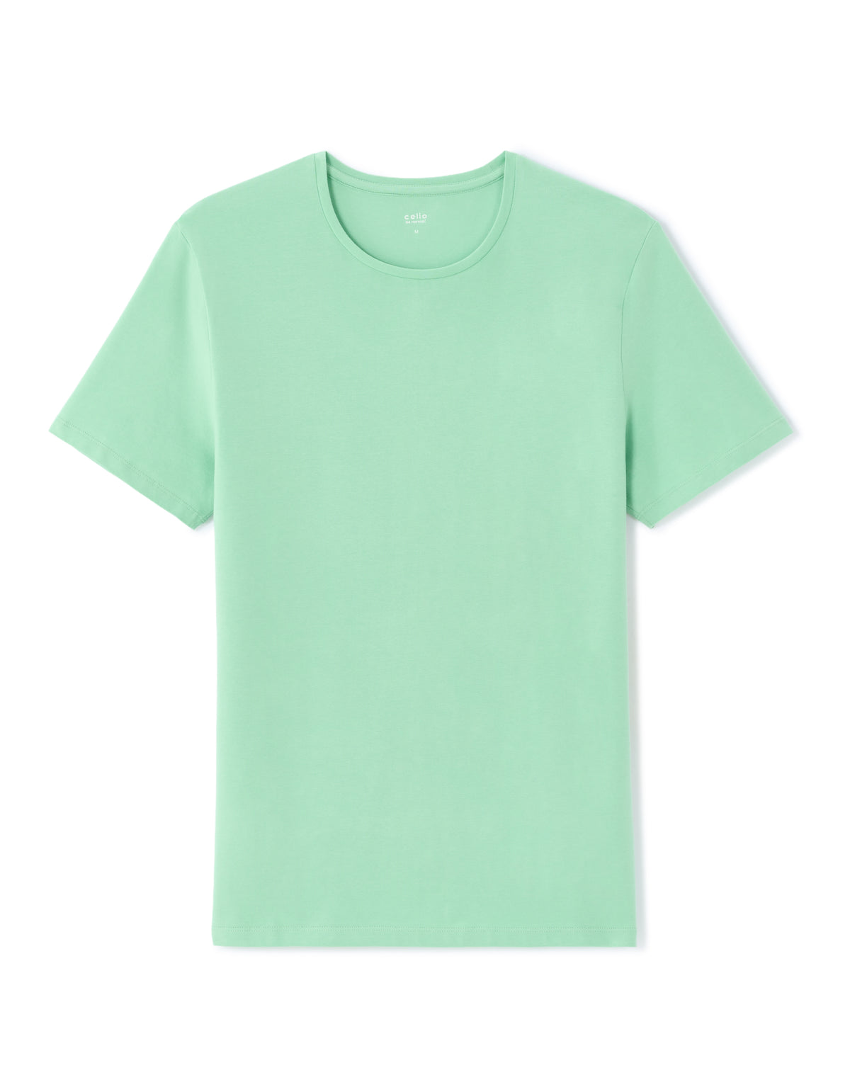 Slim Fit Stretch Cotton T-Shirt - Green