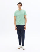 Slim Fit Stretch Cotton T-Shirt - Green