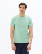 Slim Fit Stretch Cotton T-Shirt - Green