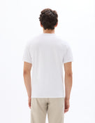 Slim Fit Cotton Blend V Neck T-Shirt - White