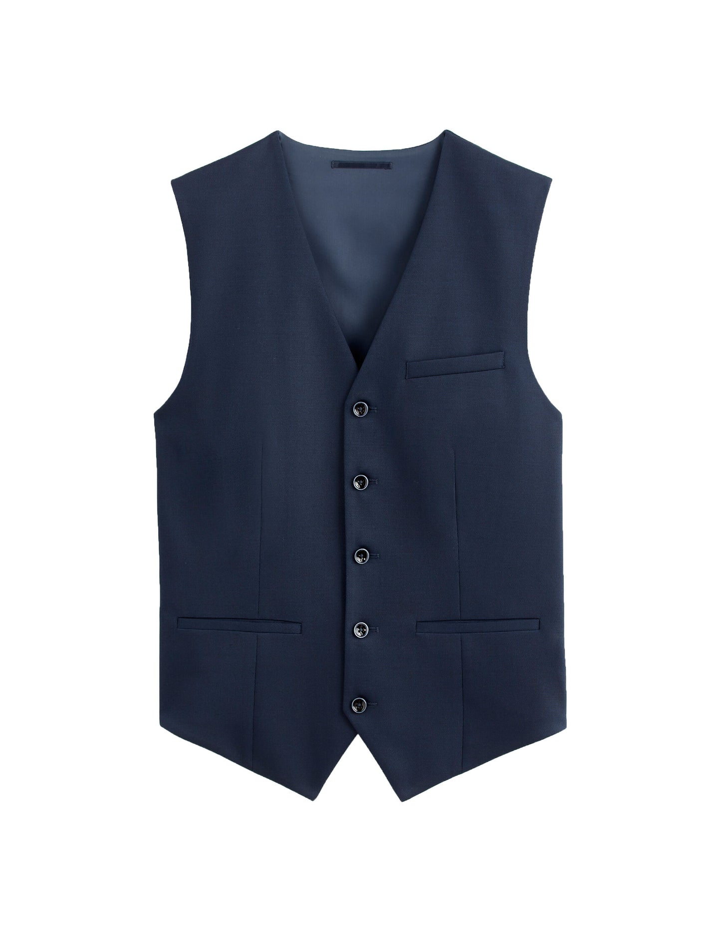 Slim Fit Poly Viscose Coat - Blue