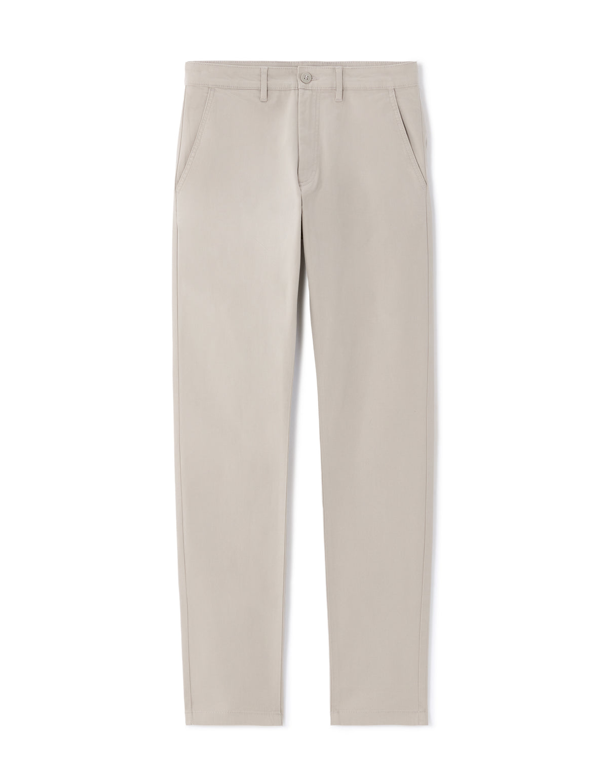 Slim Fit 100% Cotton Solid Casual Trousers