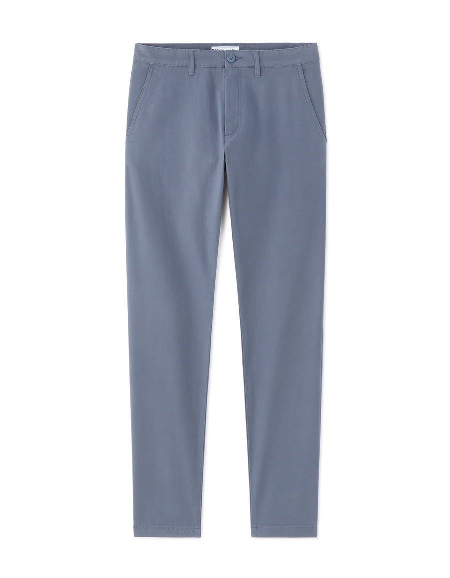 Slim Fit 100% Cotton Solid Formal Trouser - Grey