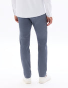 Slim Fit 100% Cotton Solid Formal Trouser - Grey