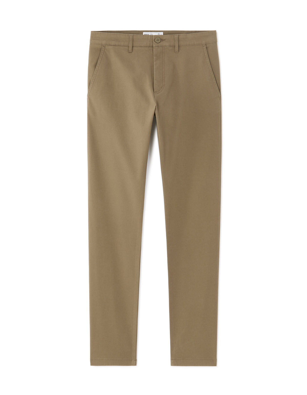 Slim Fit 100% Cotton Casual Trouser - Khaki