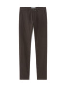 Slim Fit 100% Cotton Solid Formal Trouser - Brown