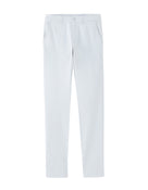Slim Fit Stretch Cotton Casual Trousers - Light Blue