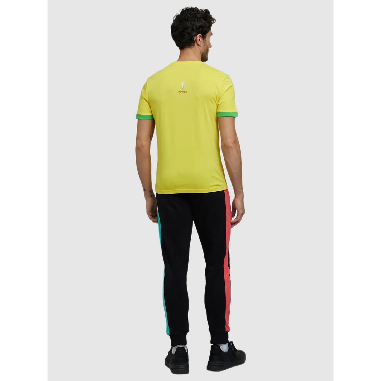 Celio* Fifa Regular Fit Cotton Yellow T-Shirt