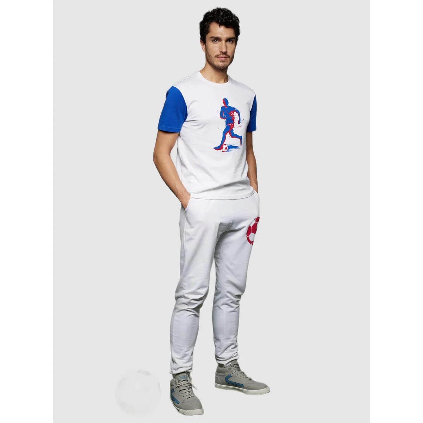 Celio* Fifa Regular Fit Cotton White T-Shirt