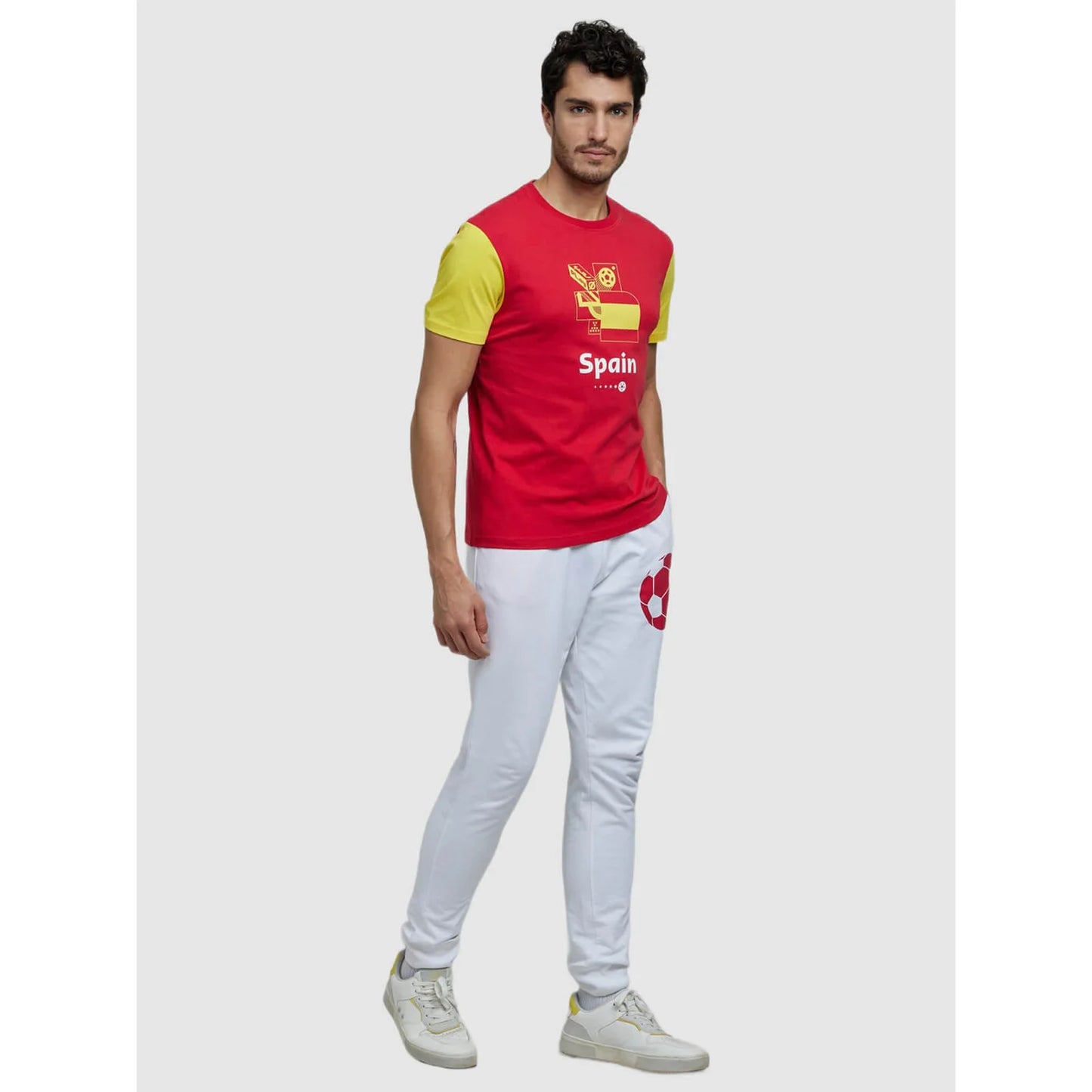 Celio* Fifa Regular Fit Cotton Red T-Shirt