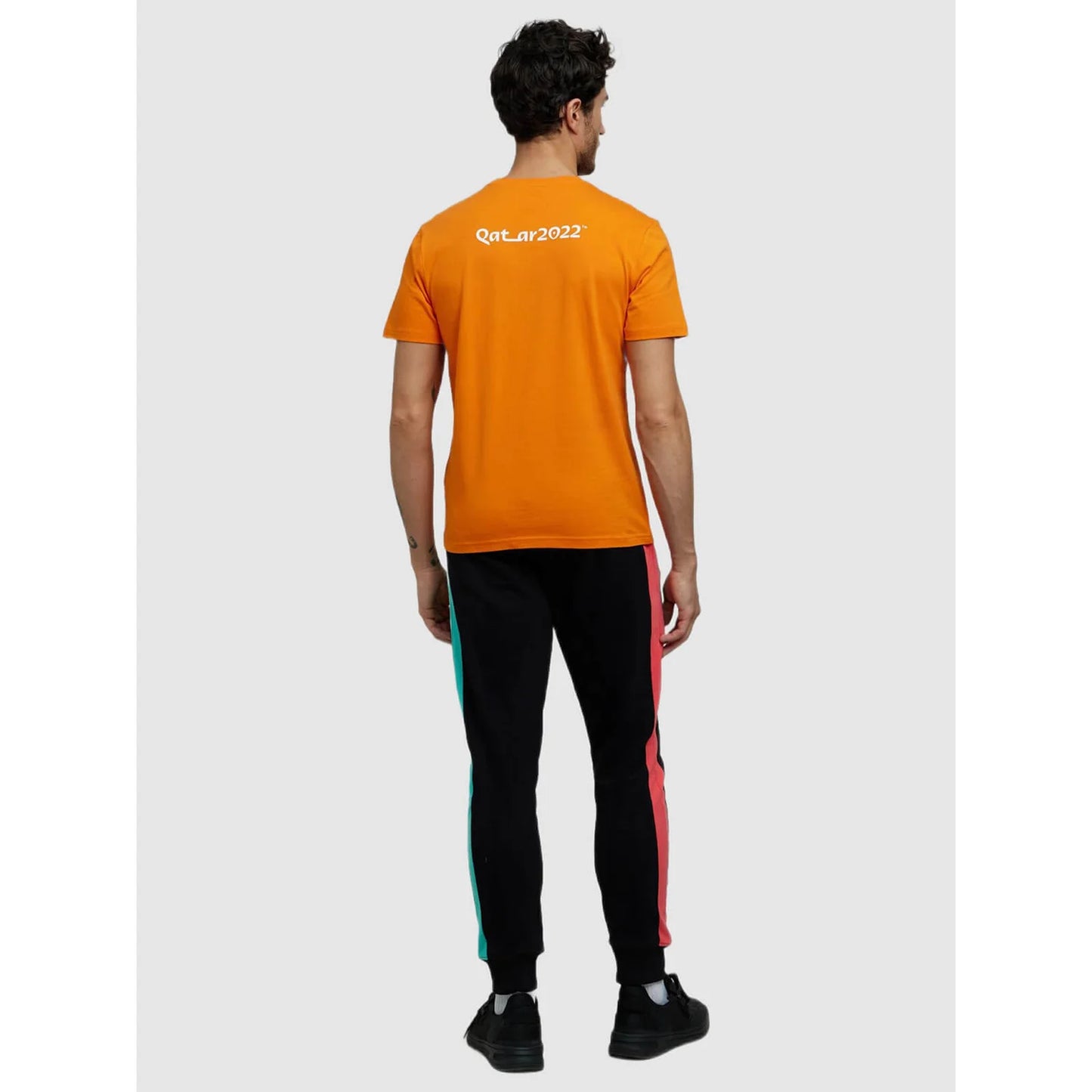 Celio* Fifa Regular Fit Cotton Orange T-Shirt