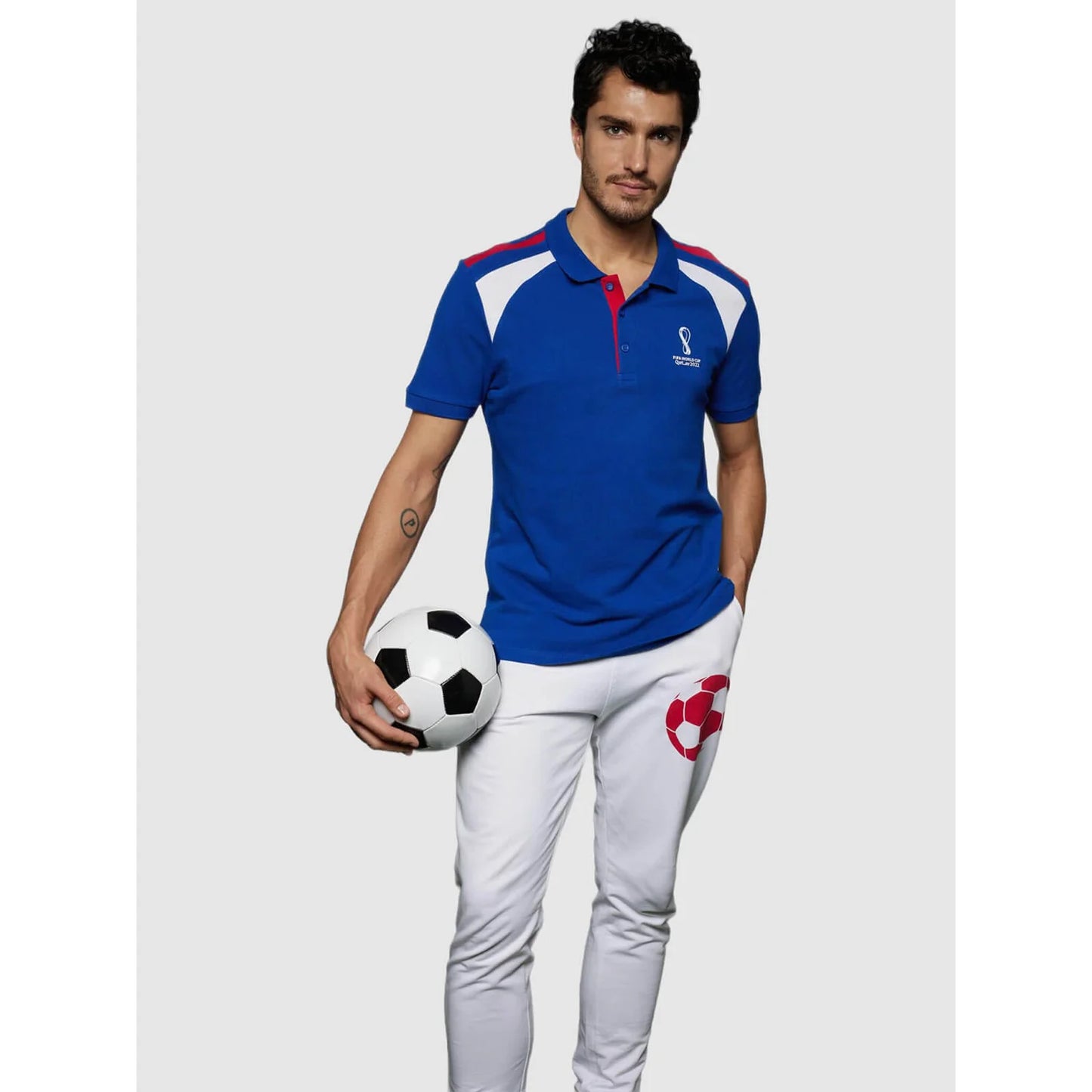 Celio* Fifa Regular Fit Cotton Blue T-Shirt