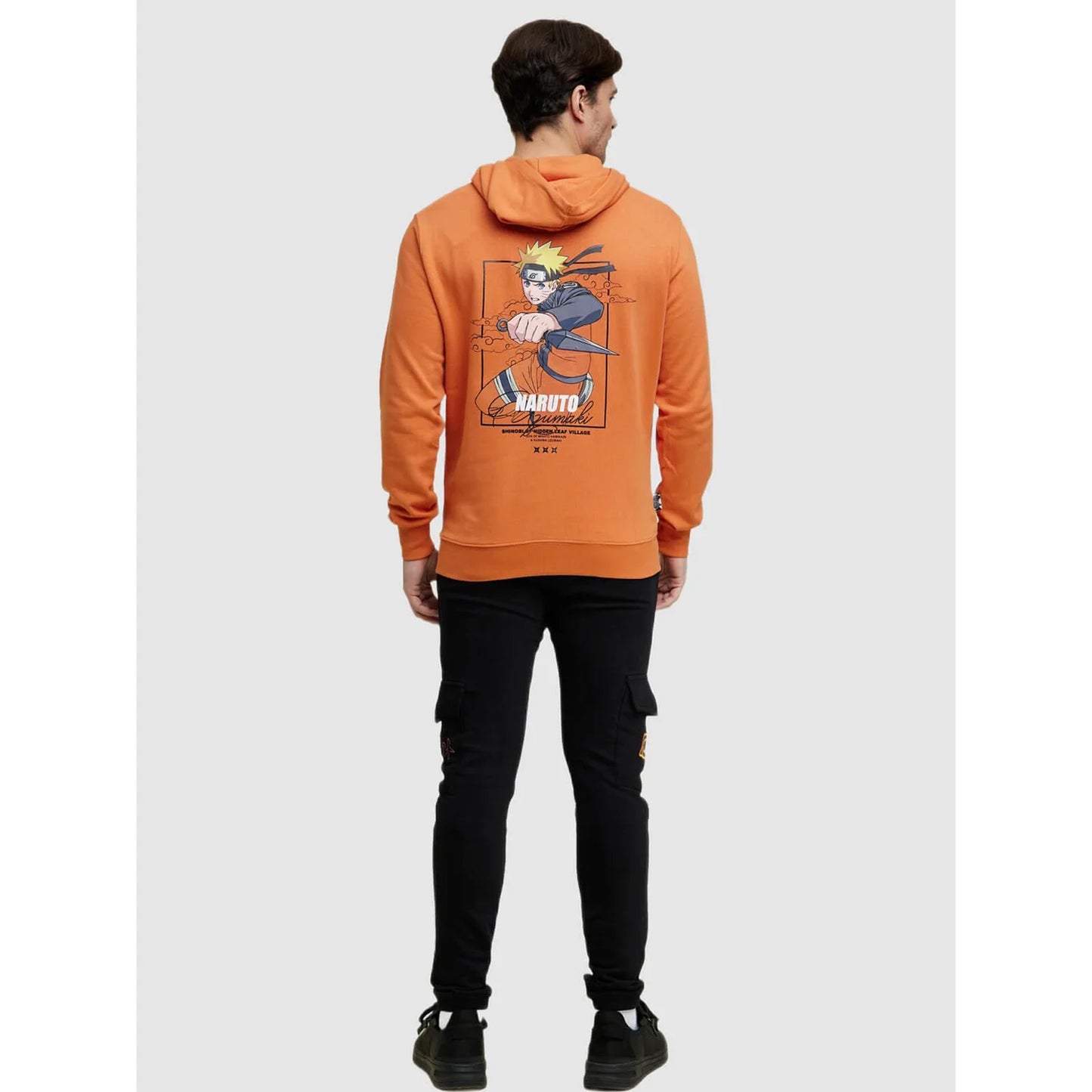 Celio* Naruto Regular Fit Cotton Orange Sweatshirt