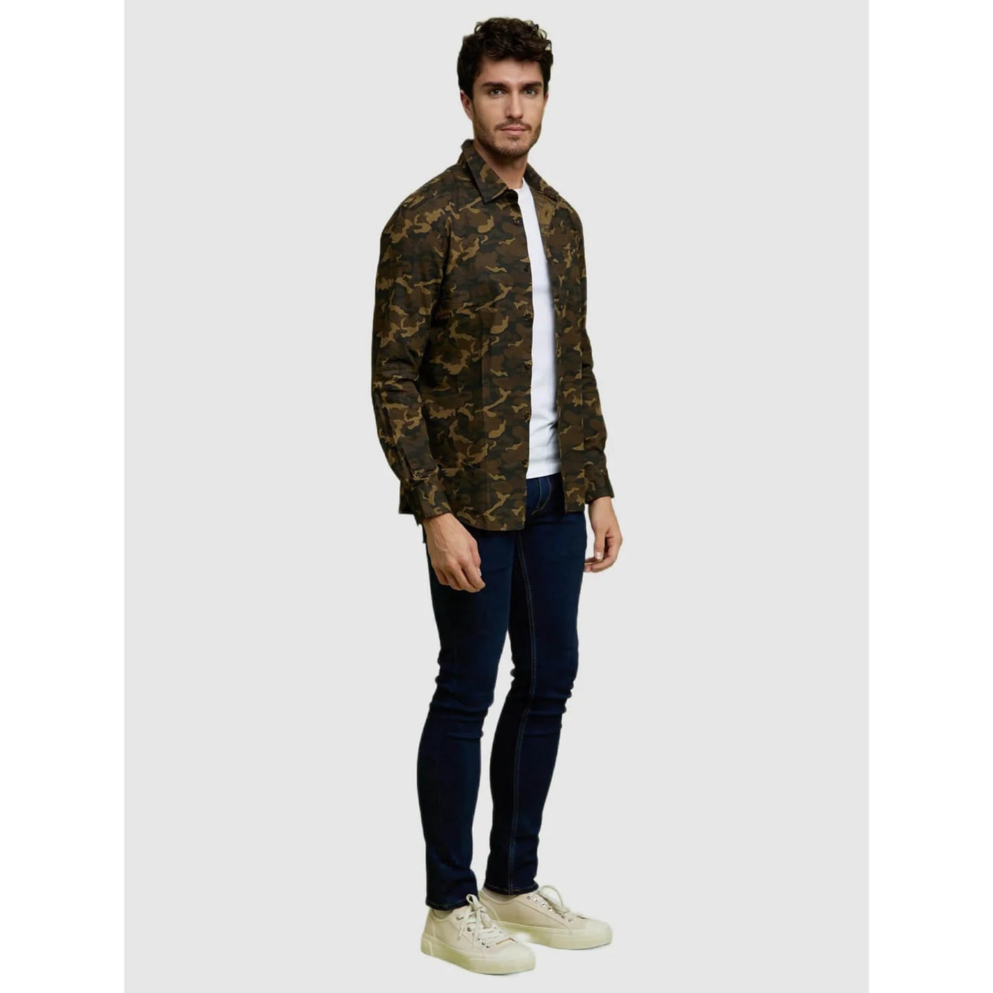 Celio* Camouflage Regular Fit Cotton Multi Shirt
