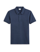 Regular Fit 100% Cotton Polo Collar T-Shirt - Navy Blue