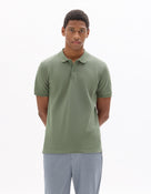 Slim Fit 100% Cotton Polo Collar T-Shirt - Green