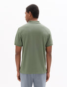 Slim Fit 100% Cotton Polo Collar T-Shirt - Green