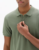 Slim Fit 100% Cotton Polo Collar T-Shirt - Green