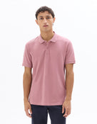 Slim Fit 100% Cotton Polo Collar T-Shirt - Pink
