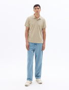 Regular Fit 100% Cotton Polo T-Shirt - Beige