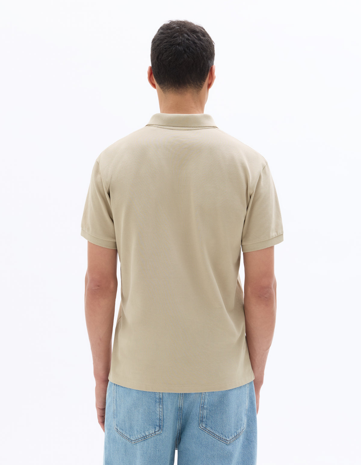 Regular Fit 100% Cotton Polo T-Shirt - Beige