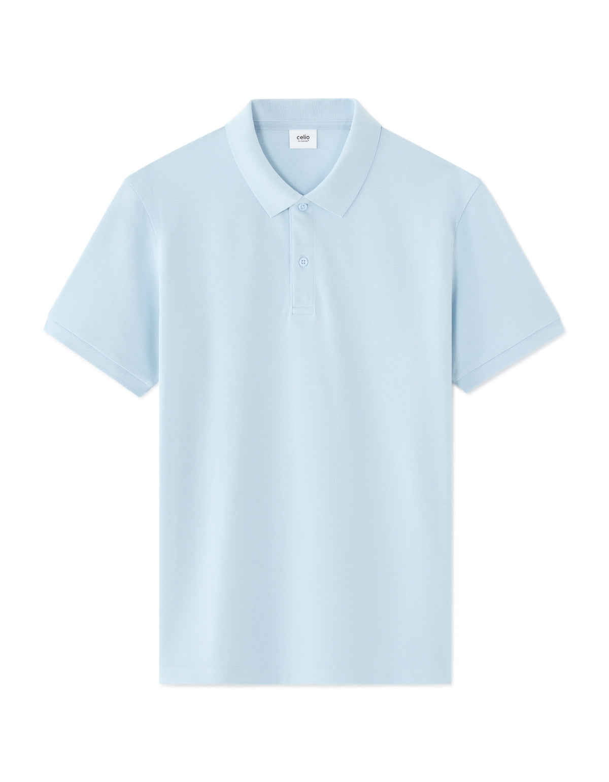 Regular Fit 100% Cotton Polo T-Shirt - Blue