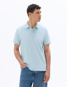 Regular Fit 100% Cotton Polo T-Shirt - Blue