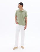 Regular Fit 100% Cotton Polo T-Shirt - Green