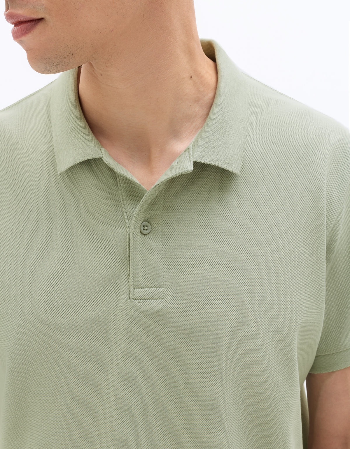Regular Fit 100% Cotton Polo T-Shirt - Green