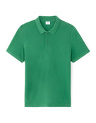 Regular Fit 100% Cotton Solid Polo Collar T Shirts - Green