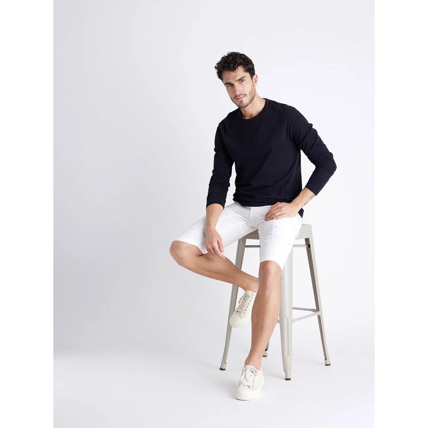 Celio* Solid Regular Fit Cotton Black T-Shirt