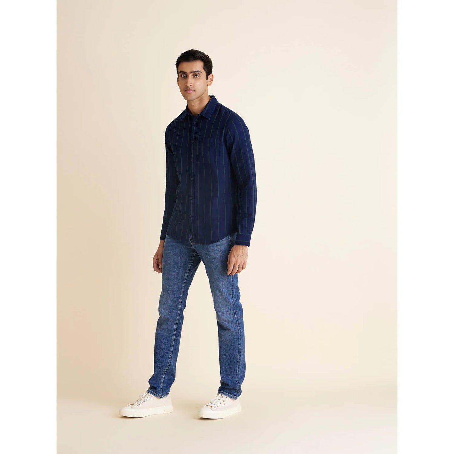 Celio* Checked Regular Fit Cotton Red Shirt