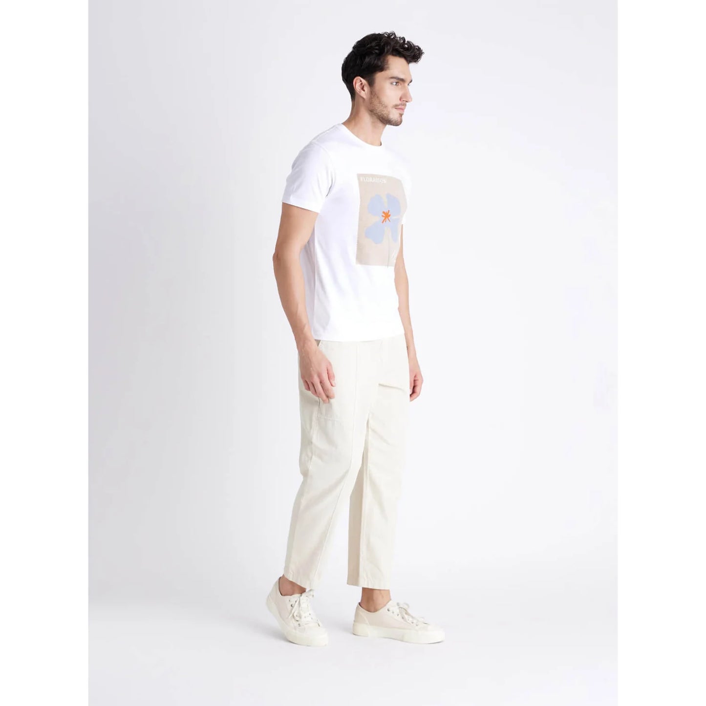 Celio* Graphics Regular Fit Cotton White T-Shirt