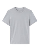 Slim Fit 100% Cotton Crew Neck T-Shirt - Blue Grey