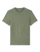 Slim Fit 100% Cotton Crew Neck T-Shirt - Green