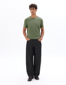 Slim Fit 100% Cotton Crew Neck T-Shirt - Green